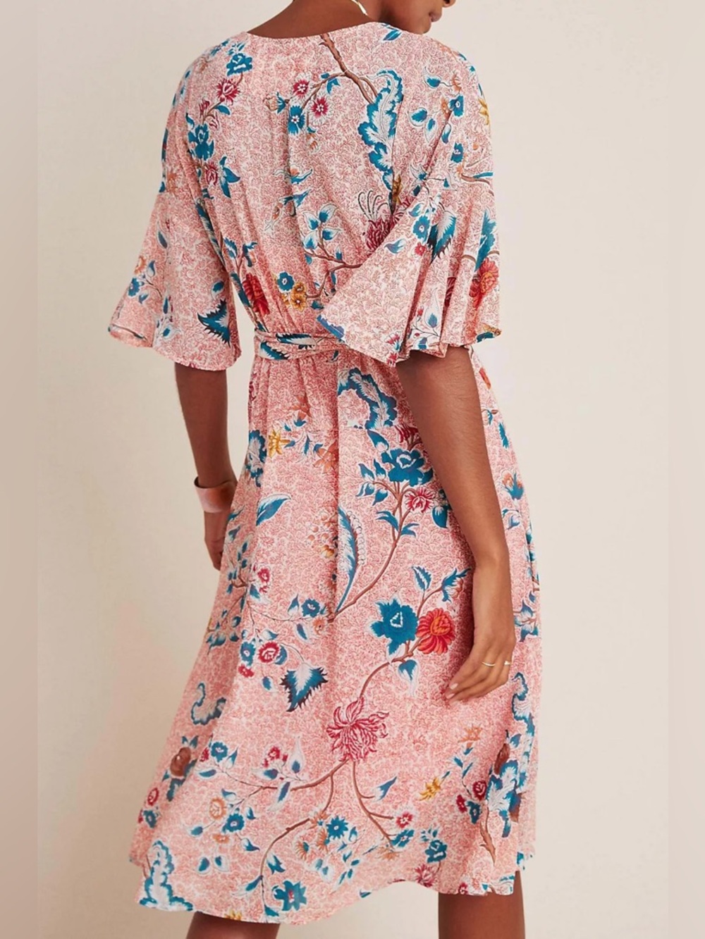 Maeve Anthropologie Maeve Adelaide Wrap Midi Dress Size Small Petite - Picture 8 of 8